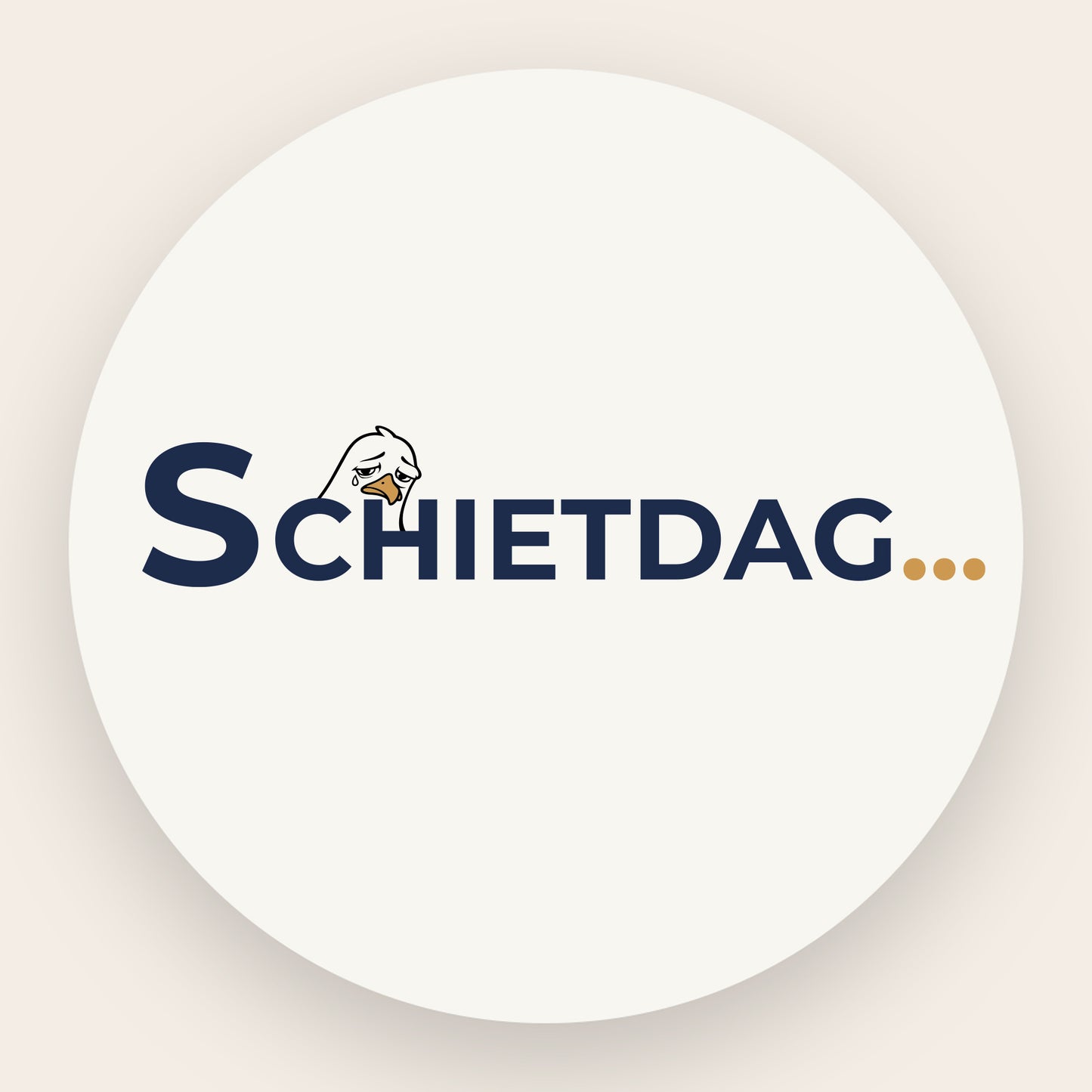 Detailansicht des hochwertigen Textildrucks 'Schietdag' auf einem Russell Authentic Hoodie – langlebige Veredelung aus Itzehoe.