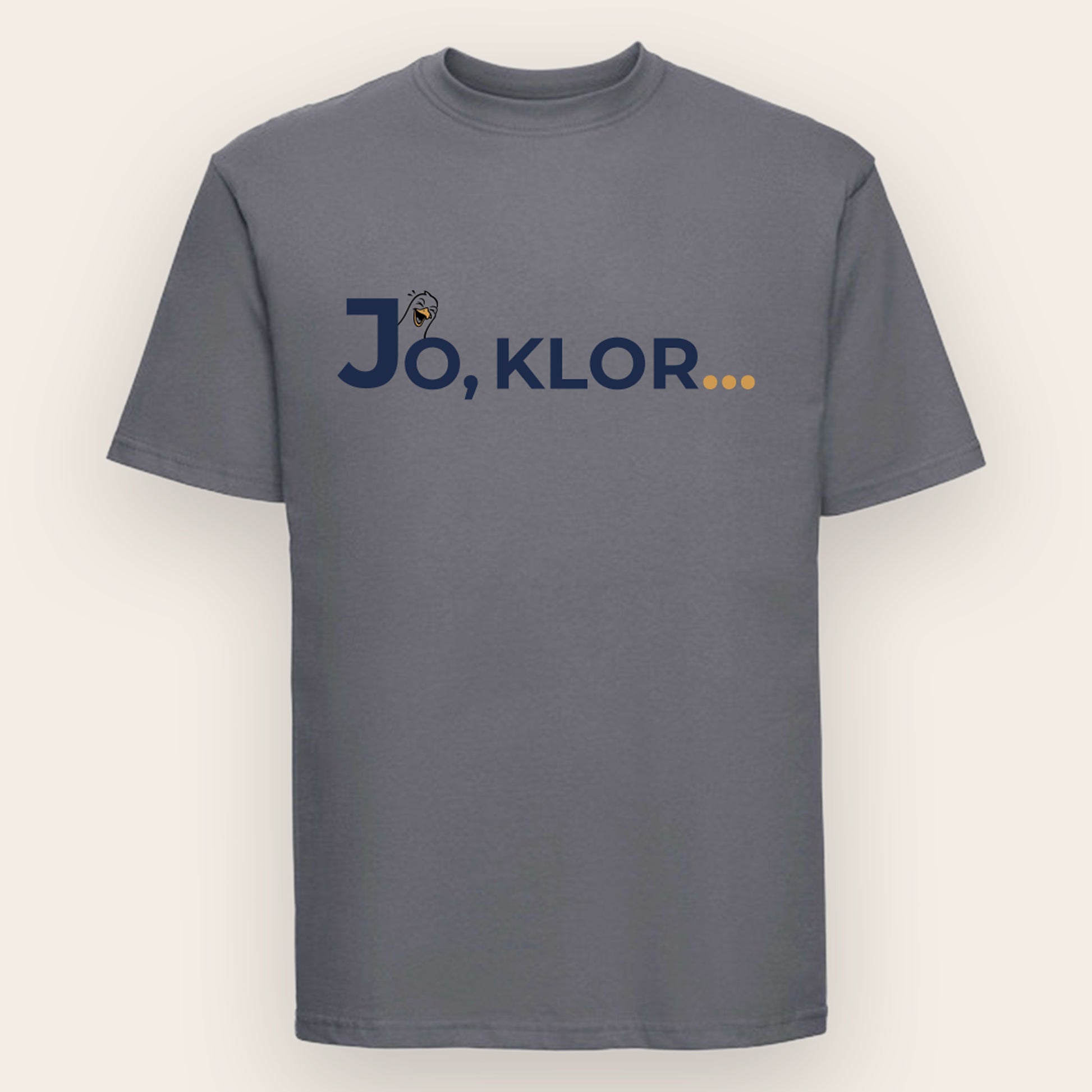 Convoy-grey - Russell T-Shirt Motiv Jo kloor lachende Möwe Front